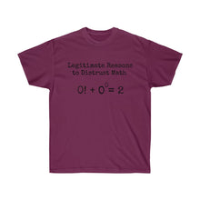 Load image into Gallery viewer, #QuestionMath Two - Unisex Ultra Cotton Tee